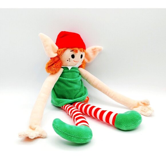 Wild Republic HoliDangler Hanging Elf 13" Plush Christmas Stuffed Toy - Picture 2 of 4